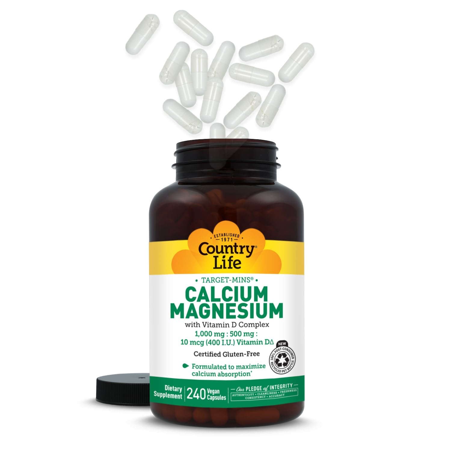 Country Life Target-Mins Calcium Magnesium Vitamin D Complex

