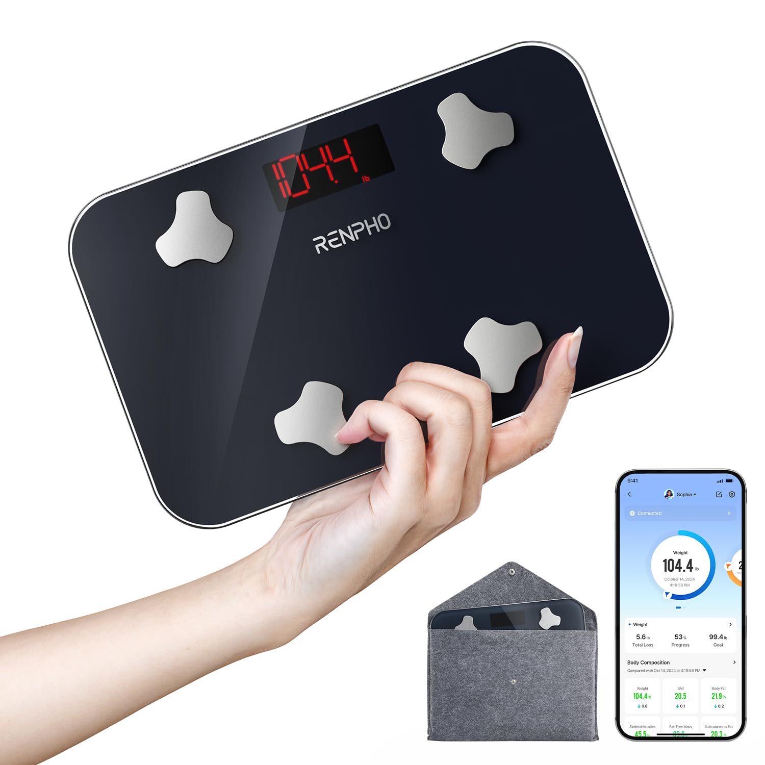 RENPHO Elis Go Travel Smart Scale

