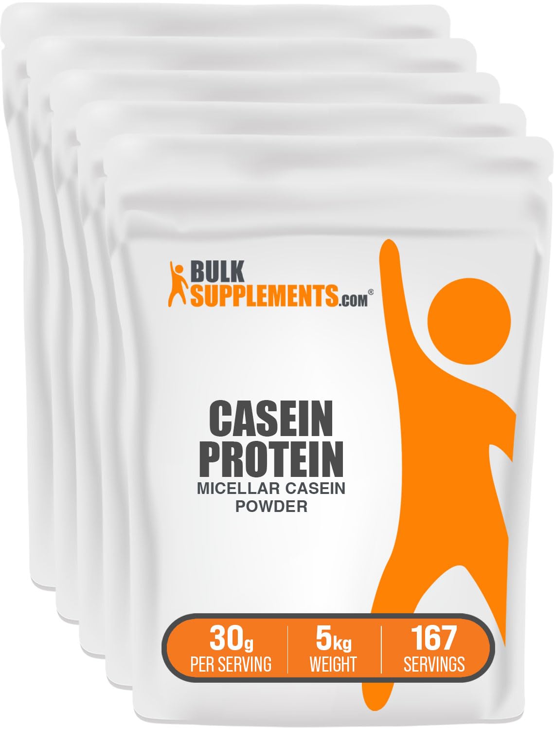BulkSupplements Micellar Casein Protein Powder Gluten Free