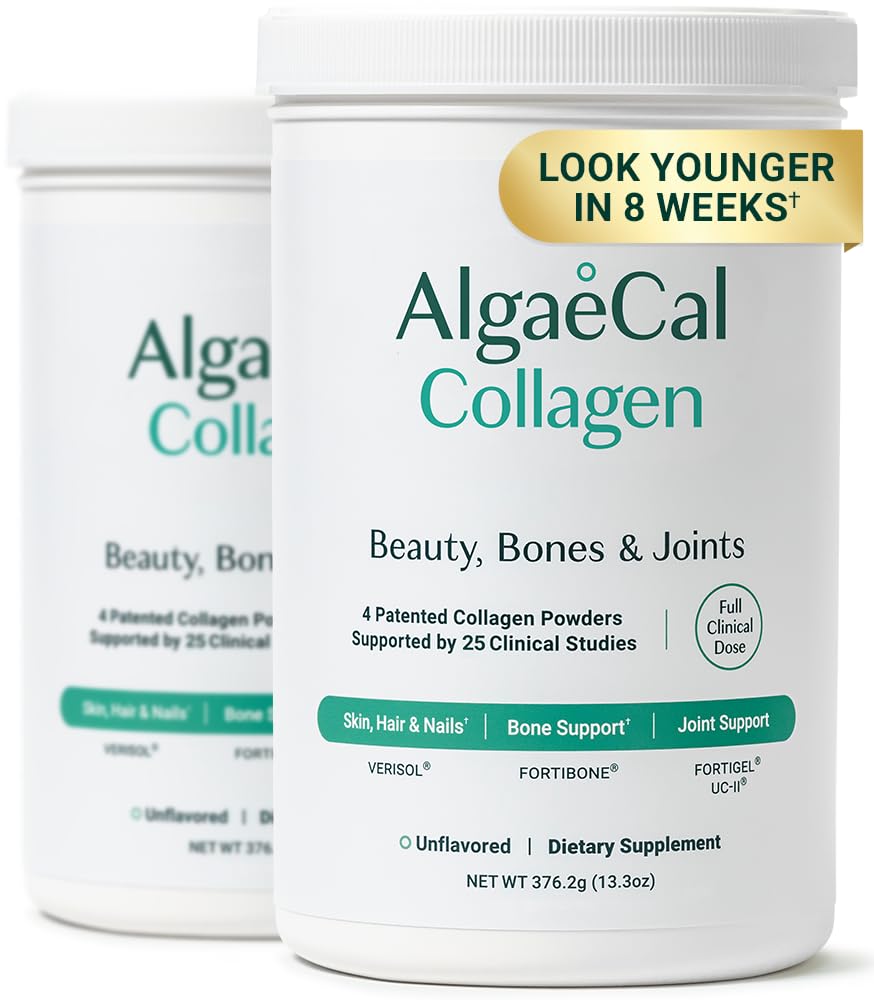 ALGAECAL Collagen Peptides Powder – Multi-Collagen with VERISOL, UC-II, FORTIGEL, FORTIBONE