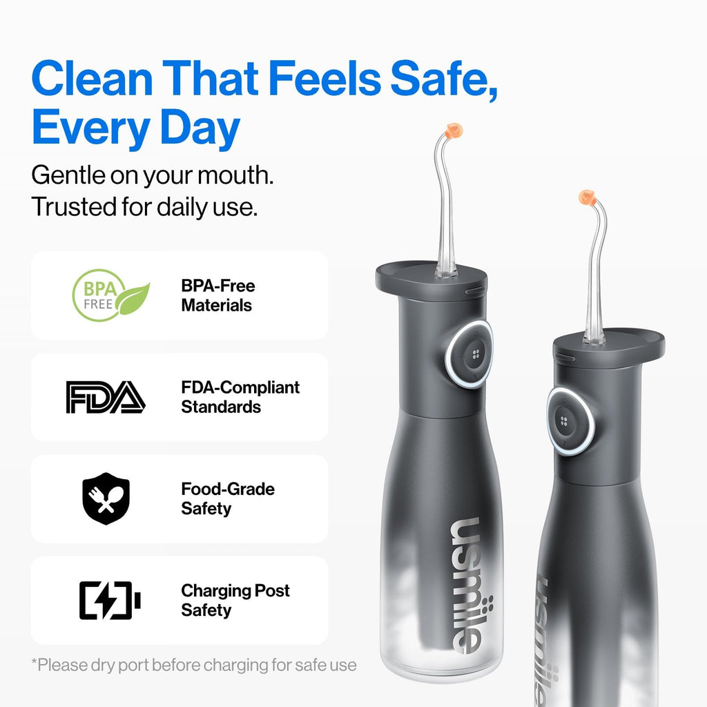 usmile C30 Cordless Water Flosser - 300ml Tank, 5 Levels

