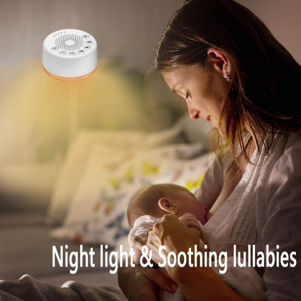 Easysleep Sound Machine with 25 Sounds, Night Light

