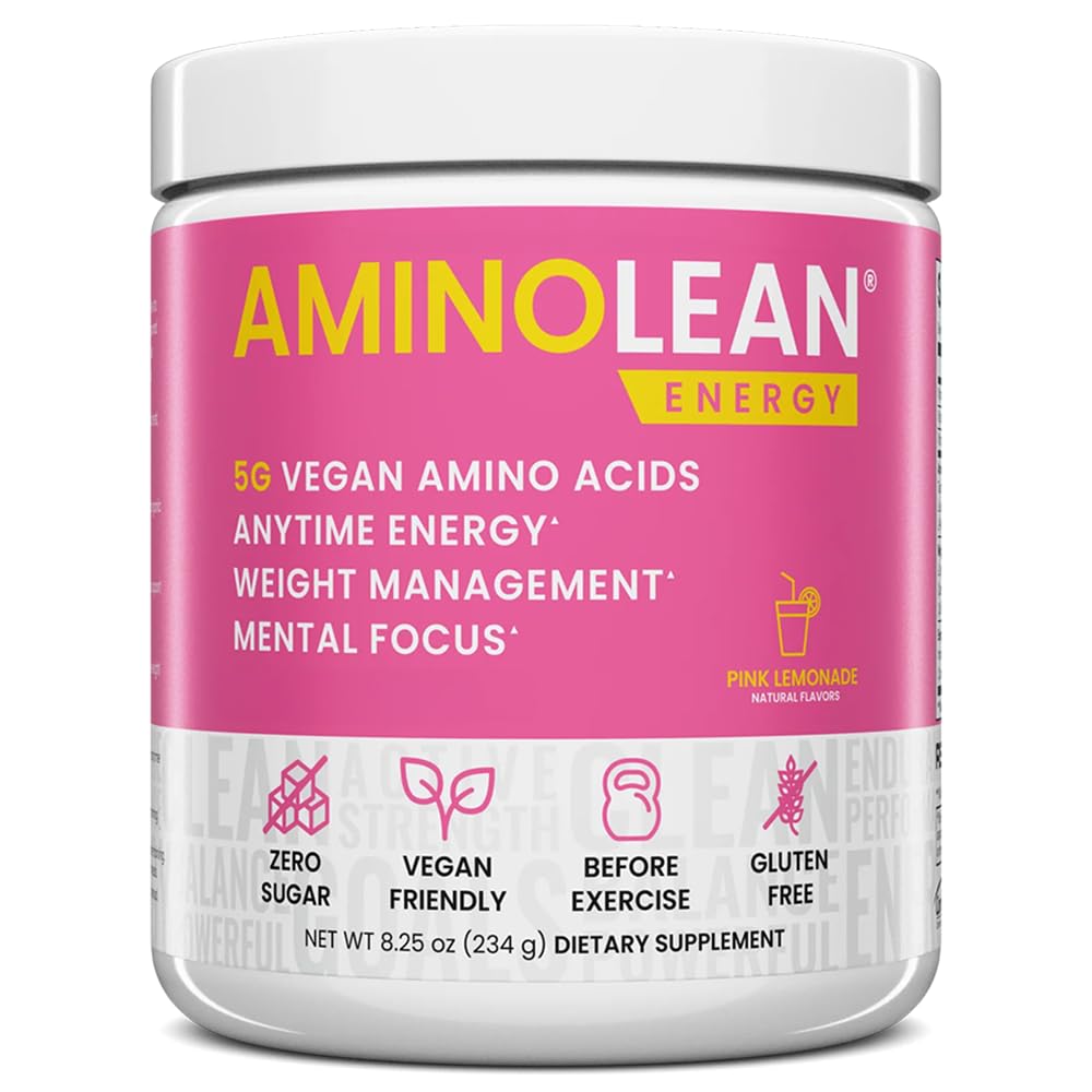 AminoLean Pre Workout by RSP Nutrition – Clean Energy, Vegan Formula