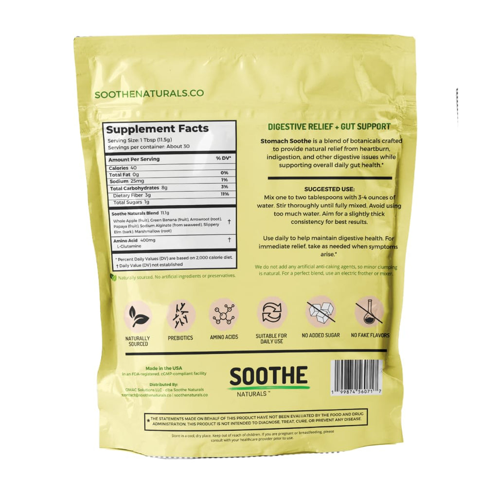 Soothe Naturals Acid Reflux Powder for Gut Health

