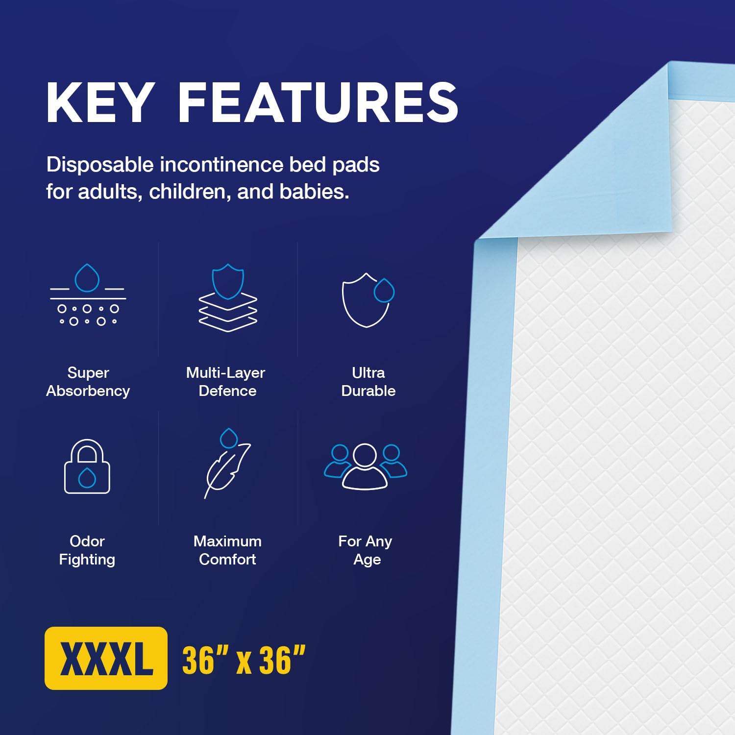PULP Incontinence Underpads | Ultra-Absorbent Bed Pads


