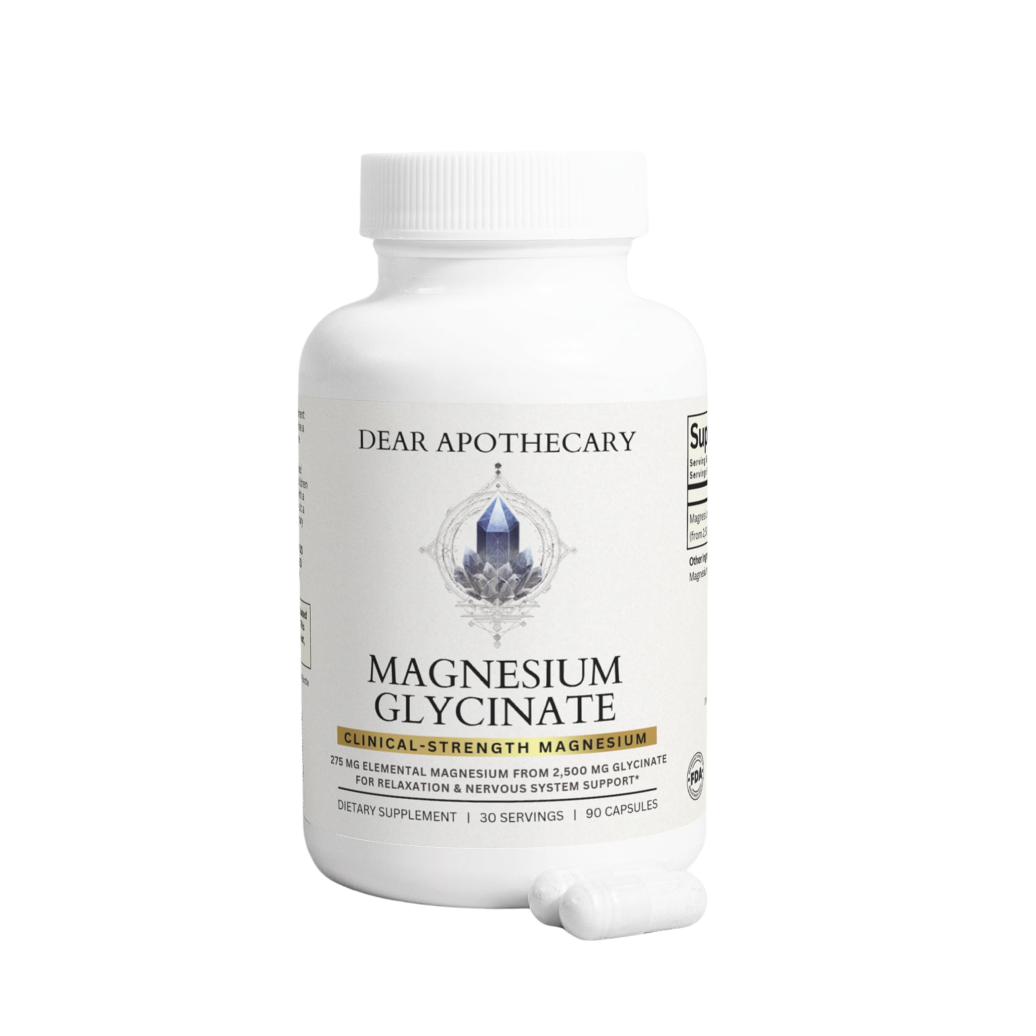 Magnesium Glycinate Chelated Supplement | Gentle Absorption

