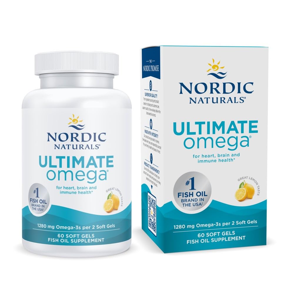 Nordic Naturals Ultimate Omega Omega-3 Fish Oil Non-GMO

