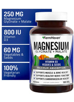 FarmHaven Magnesium Complex Glycinate Malate | Vitamin D3


