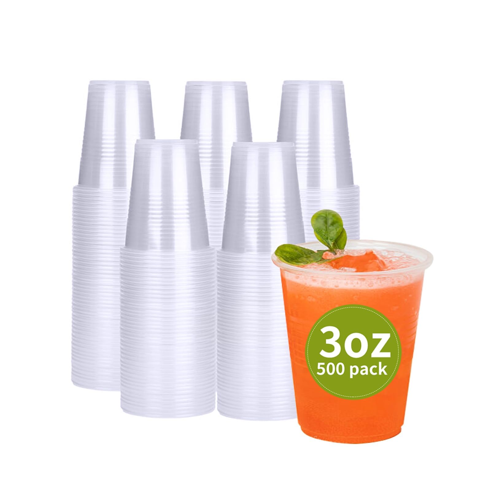 RACETOP Clear Disposable Plastic Cups for Parties