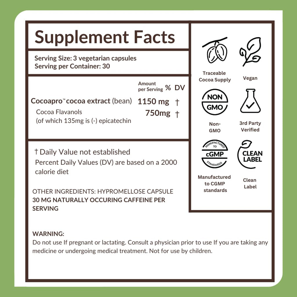 CocoaVia Ultra Cocoa Flavanols | Heart & Brain Health

