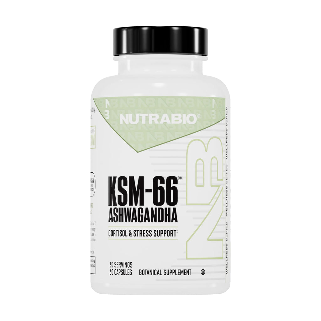 NutraBio Ashwagandha KSM-66 | Stress & Mood Support

