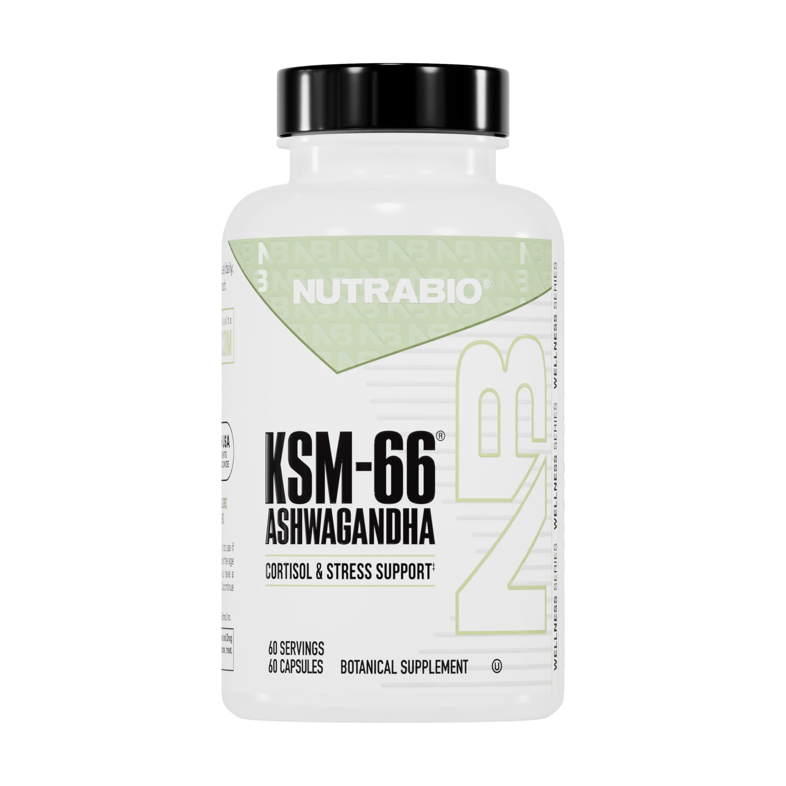 NutraBio Ashwagandha KSM-66 | Stress & Mood Support

