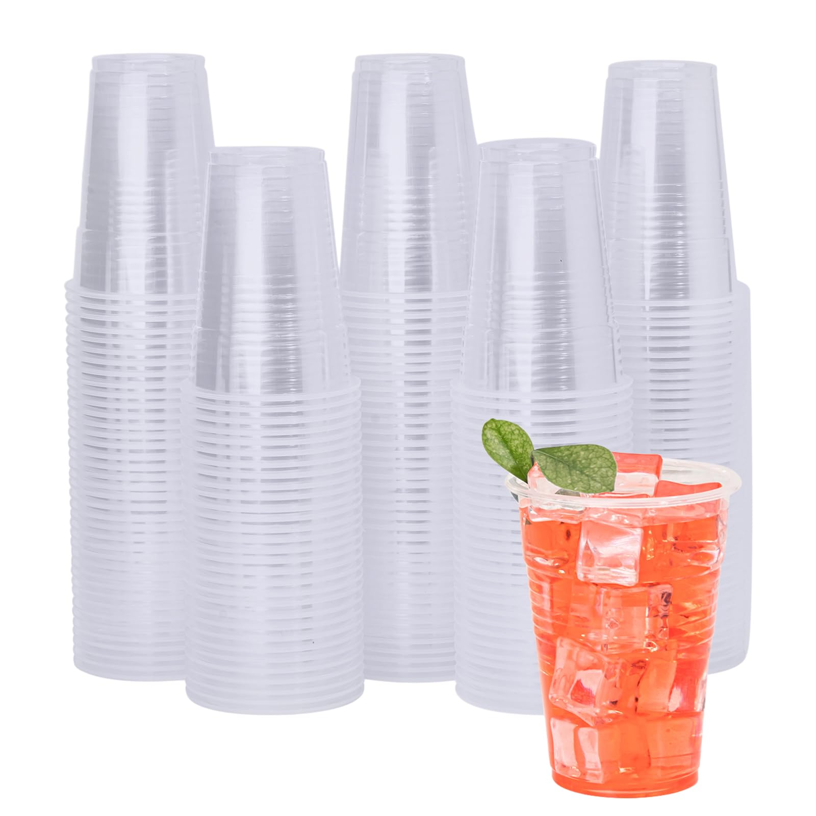 YEEHAW Clear Plastic Cups - Disposable for Cold Beverages

