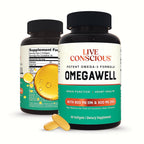Live Conscious OmegaWell Omega-3 Fish Oil Softgels

