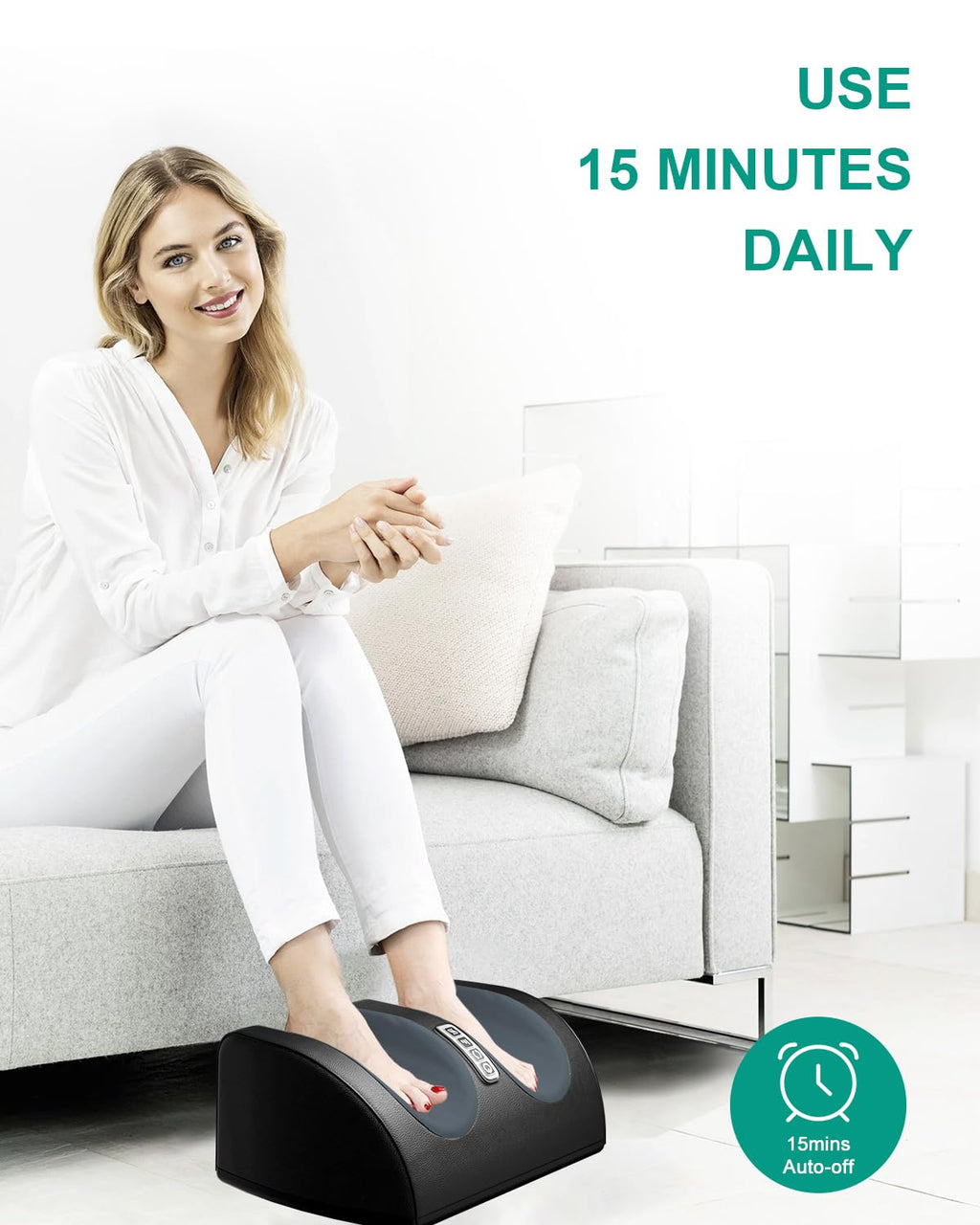 LINGTENG Shiatsu Foot Massager with Heat

