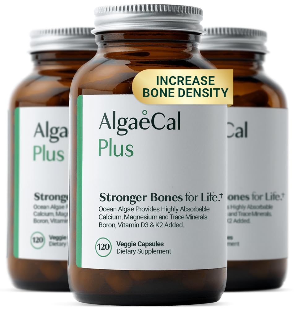 ALGAECAL Organic Red Algae Calcium Supplement with D3 & K2 MK7