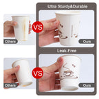 Lamosi Disposable Paper Cups for Hot or Cold Drinks

