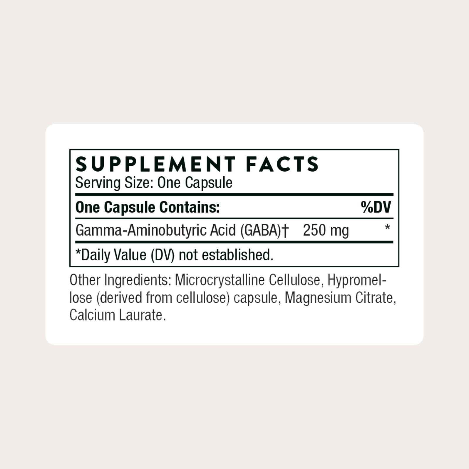 GABA Supplement for Tranquil State

