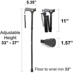 Vaunn Medical Folding Cane with Self-Locking Mechanism

