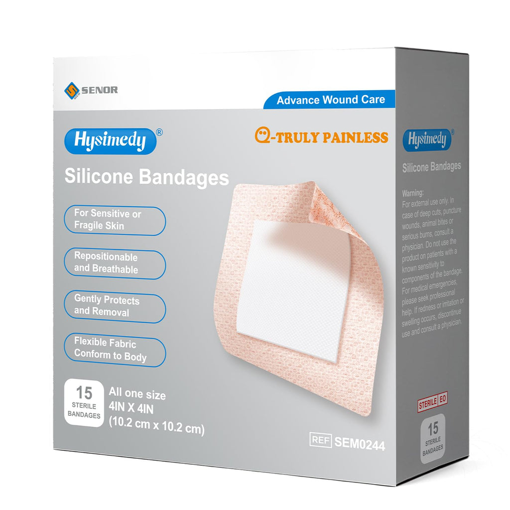 Hysimedy Silicone Bandages for Sensitive Skin, Gentle Wound Care