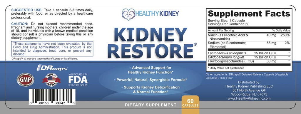 Kidney Cleanse Detox & Repair Supplement - Kidney Restore


