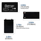 Mighty Max ML9-12 12V 9Ah AGM Battery F2 Terminal

