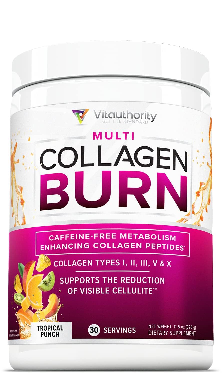 Multi Collagen Burn - Multi-Type Collagen Capsules with Hyaluronic Acid