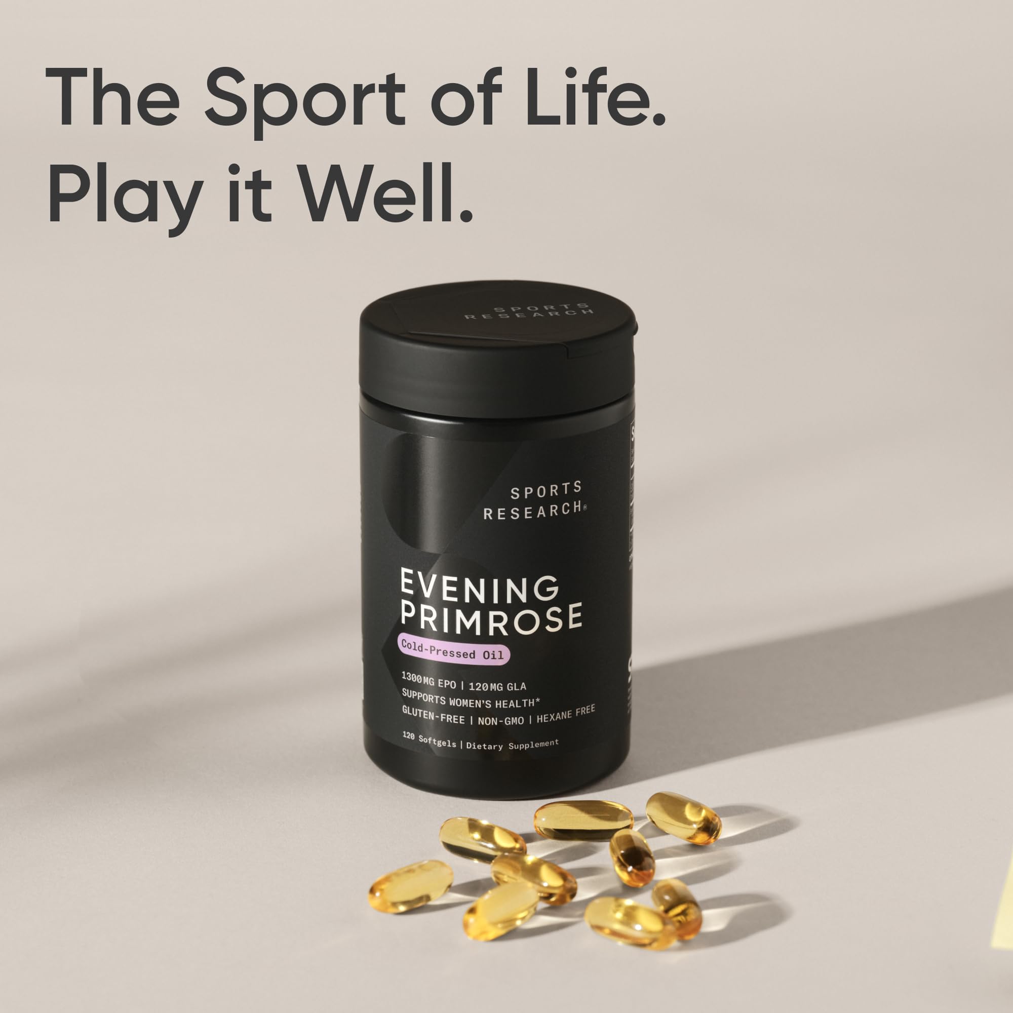 Evening Primrose Oil Softgels by Sports Research


