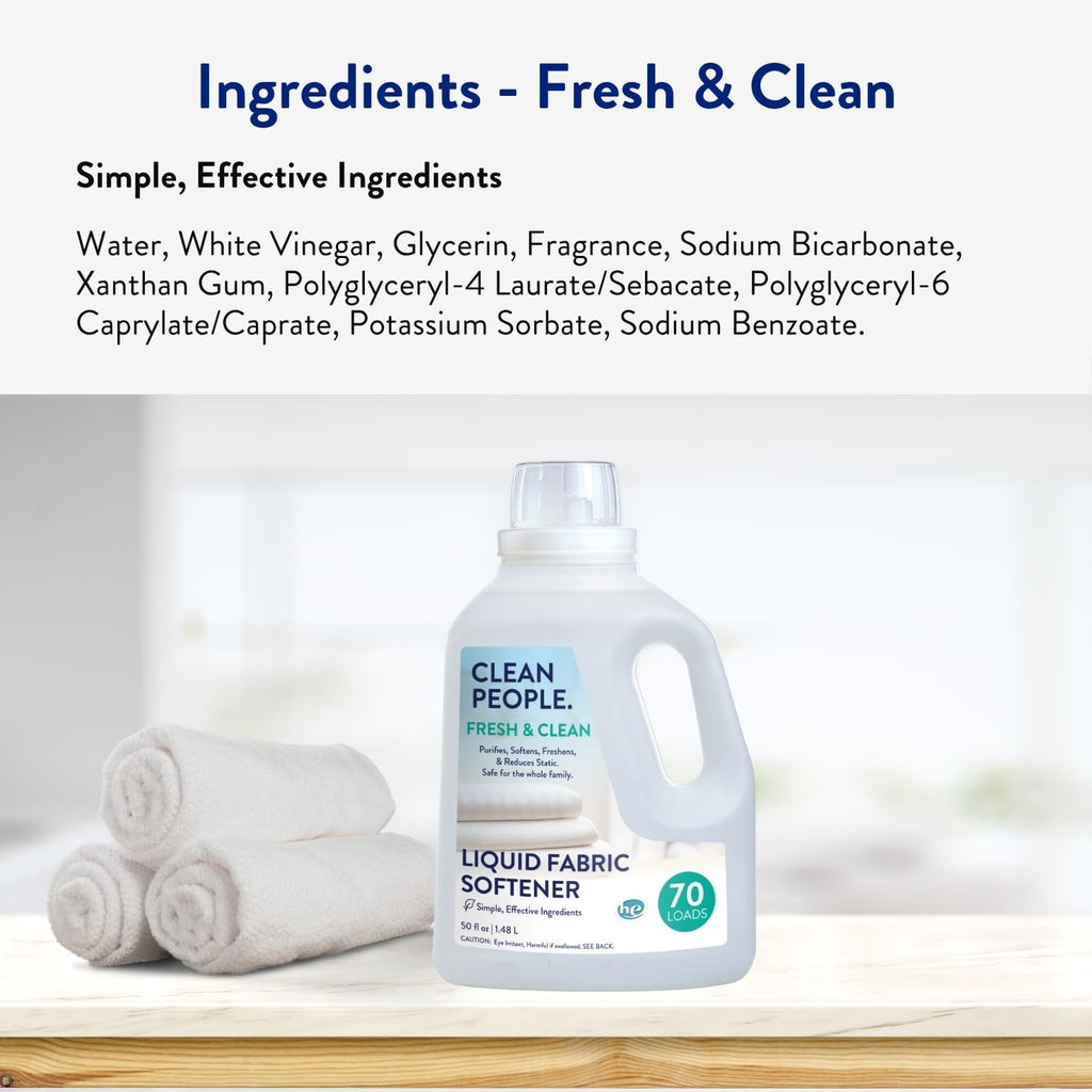 Liquid Fabric Softener - The Clean People - Vegan

