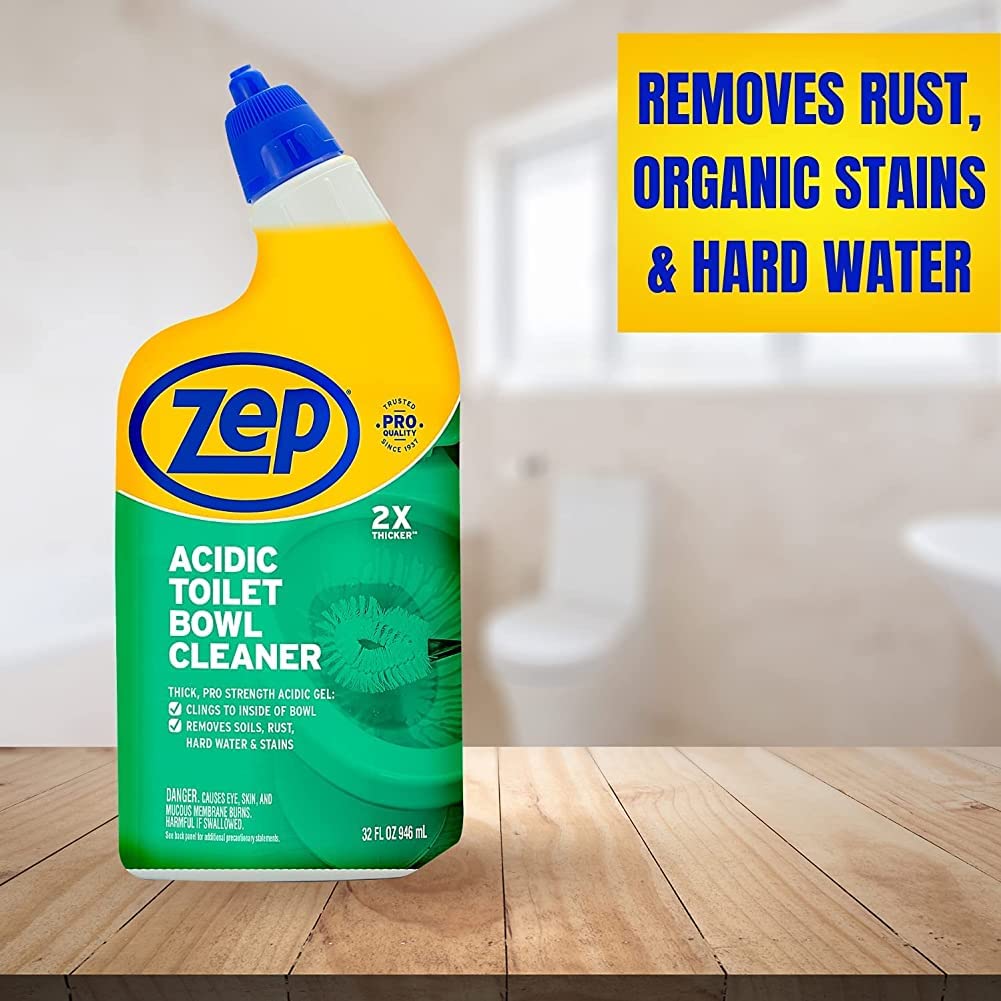 Zep Acidic Toilet Bowl Cleaner with Cling Gel

