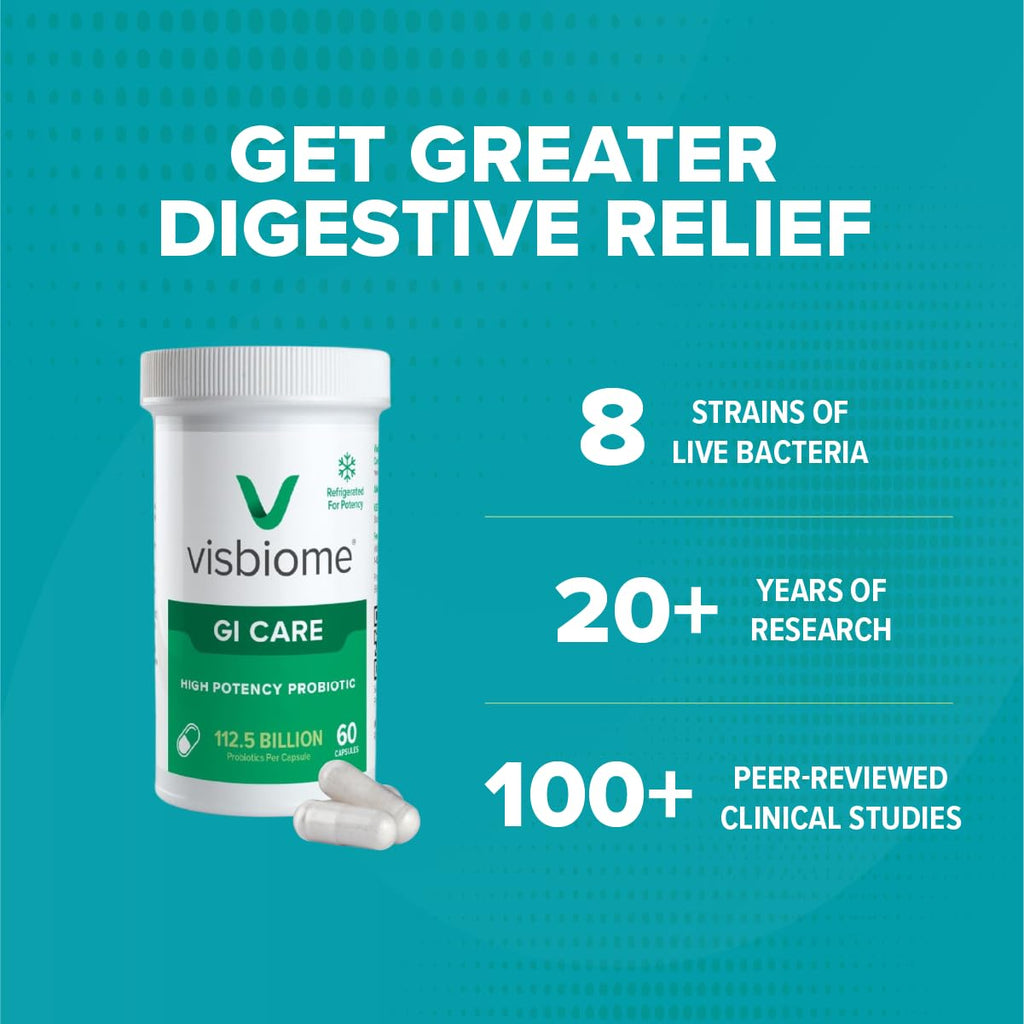Visbiome GI Care Probiotic for Gut Health - USA Made

