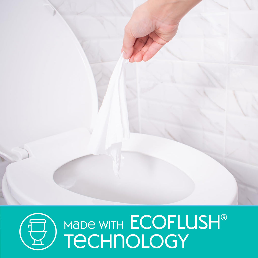 Nice 'N Clean Flushable Wipes - Plant-Based Fibers

