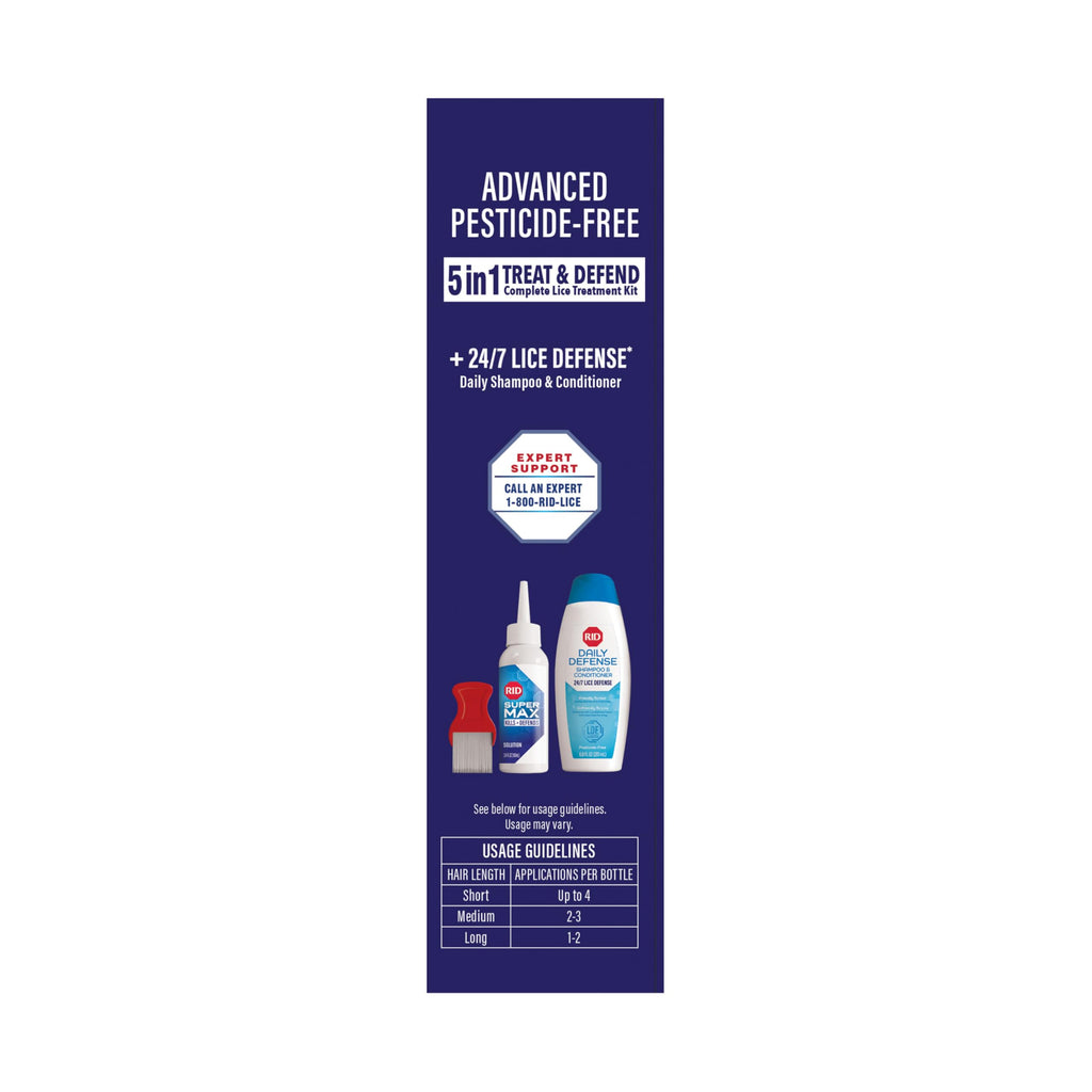 RID Lice Treatment Kit with Daily Defense Shampoo

