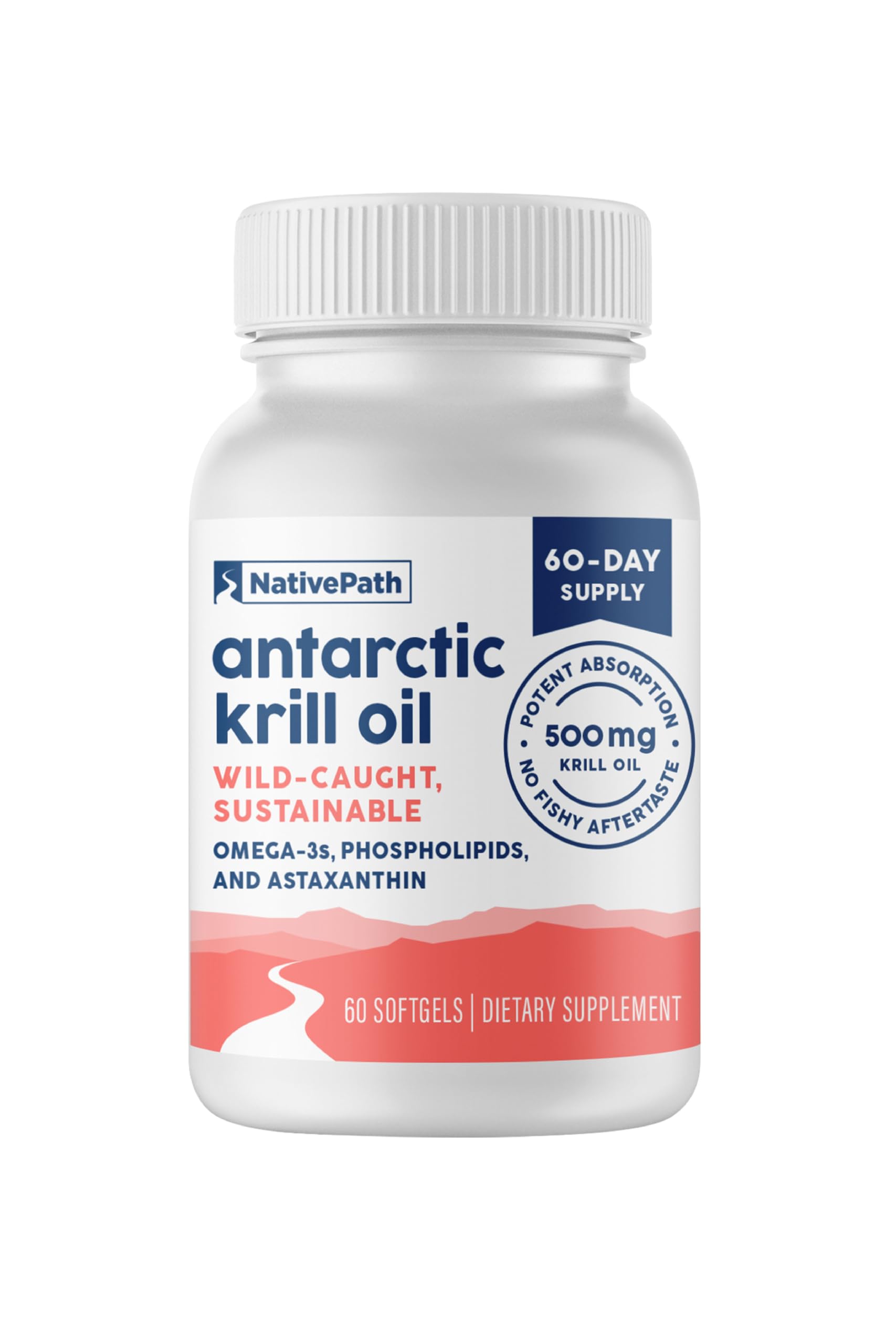 NativePath Antarctic Krill Oil Softgels EPA DHA Astaxanthin

