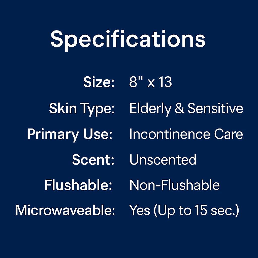 OPTEEL Adult Wet Wipes for Incontinence and Elder Care

