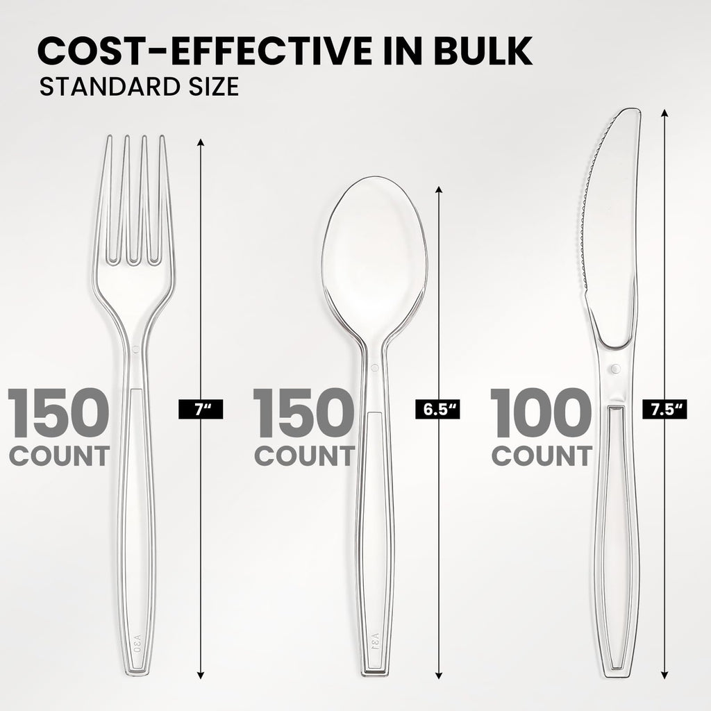 Heavy-Duty Plastic Cutlery Set – BPA-Free

