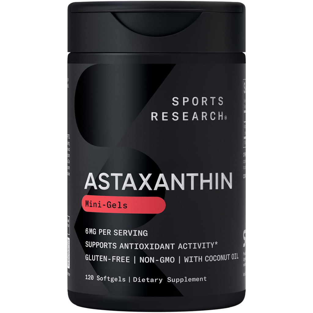 Sports Research Astaxanthin Supplement for Skin & Eye Health

