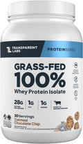 Whey Protein Isolate by Transparent Labs - Grass-Fed, 28g Protein