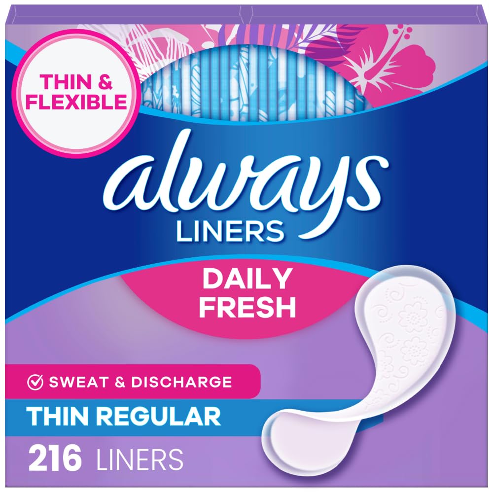 Always Daily Fresh Thin Panty Liners for Light Protection