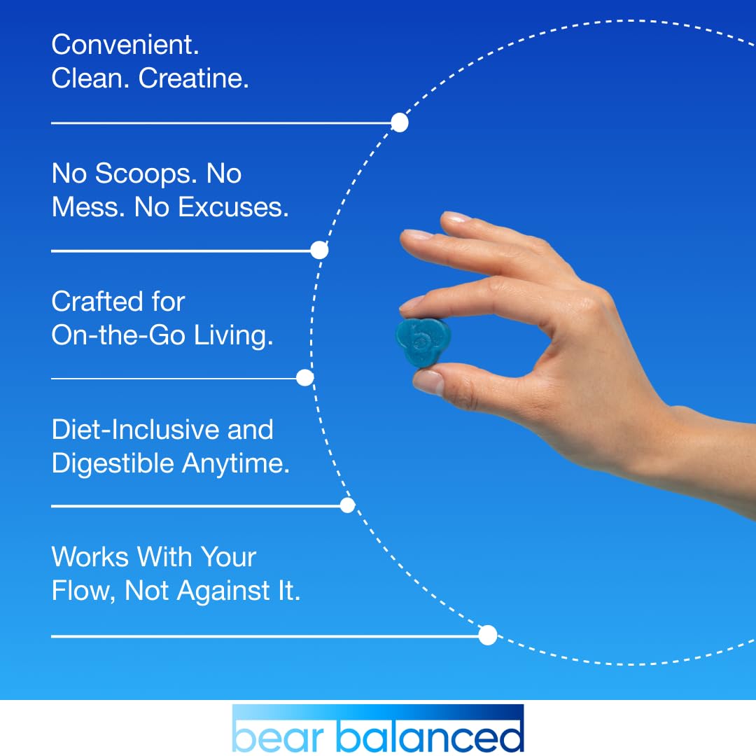Bear Balanced Creatine Gummies with Creapure Monohydrate

