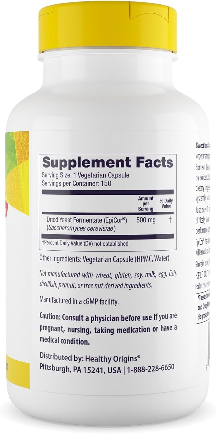 Healthy Origins EpiCor 500 mg Immunity Supplement

