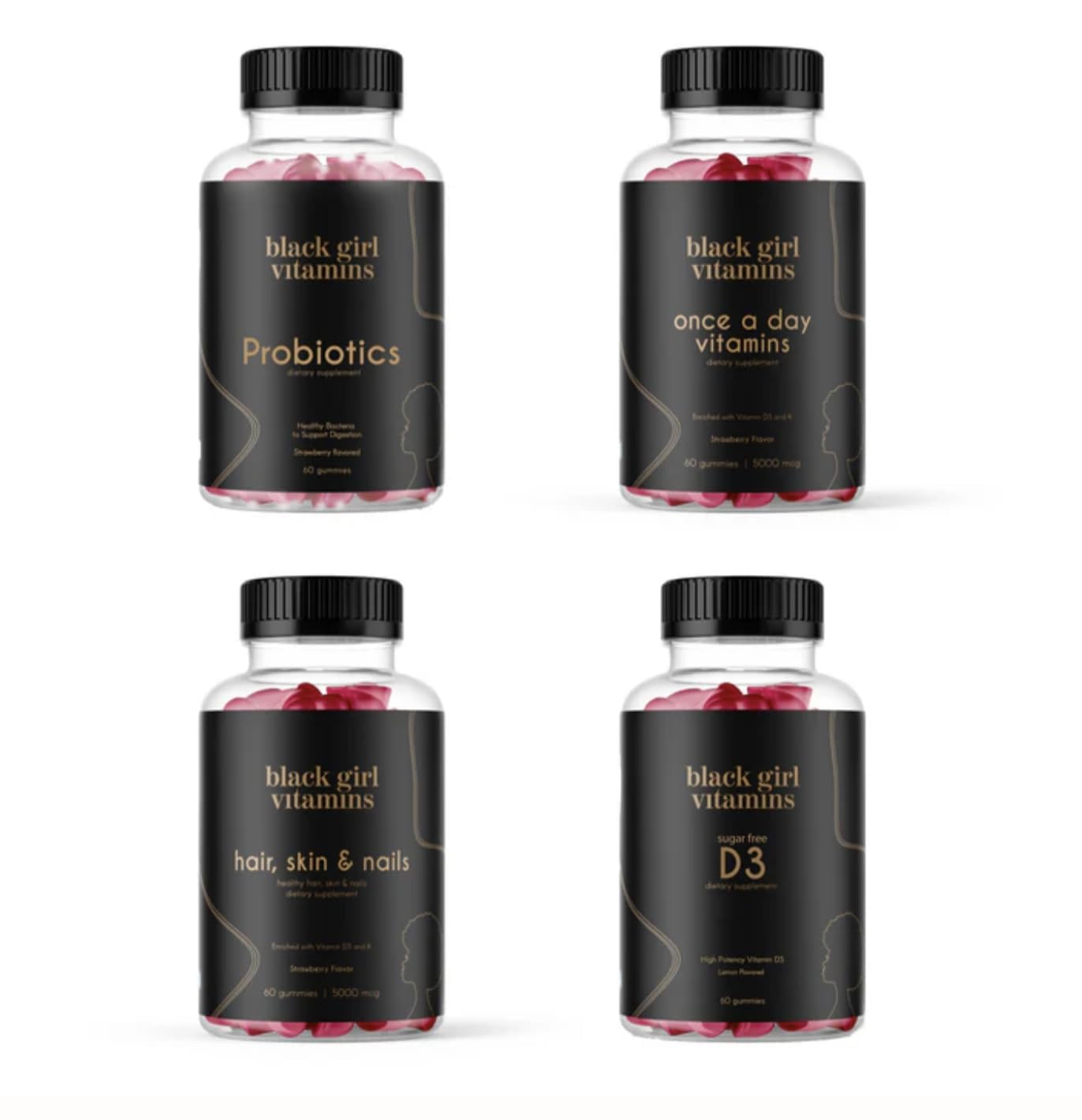 Black Girl Vitamins Wellness Bundle | D3 Gummies & Sea Moss

