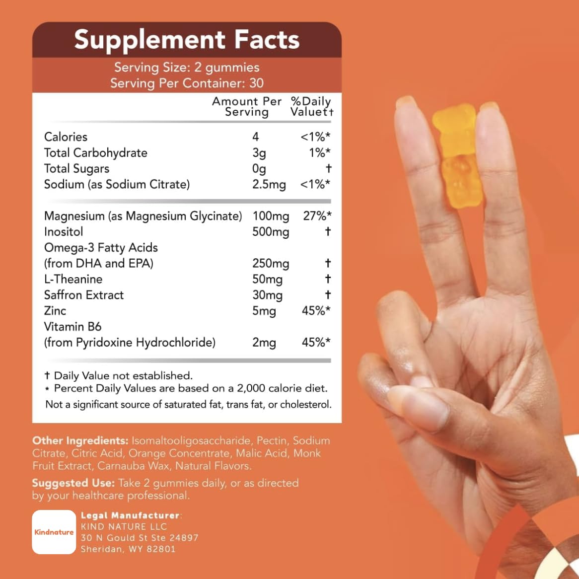 GOJOY NATURALS Kids Focus Gummies - Focus & Calm Support

