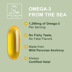 Noor Vitamins Halal Fish Oil Omega-3 Supplement

