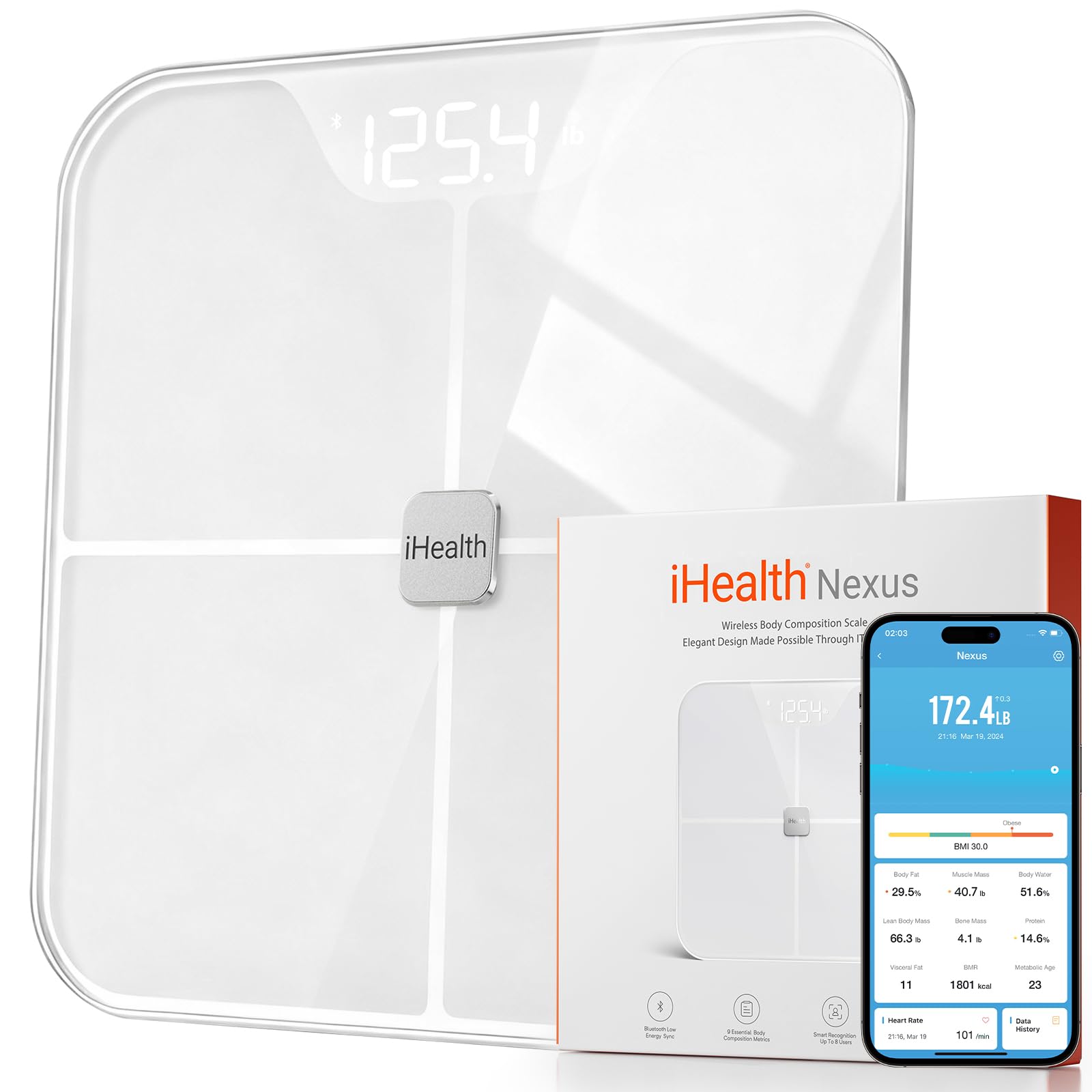 iHealth Nexus Smart Scale Weight and Body Composition

