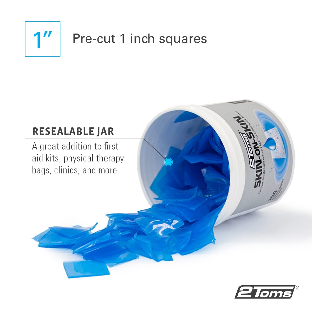 2Toms Hydrogel Squares for Blisters & Irritations

