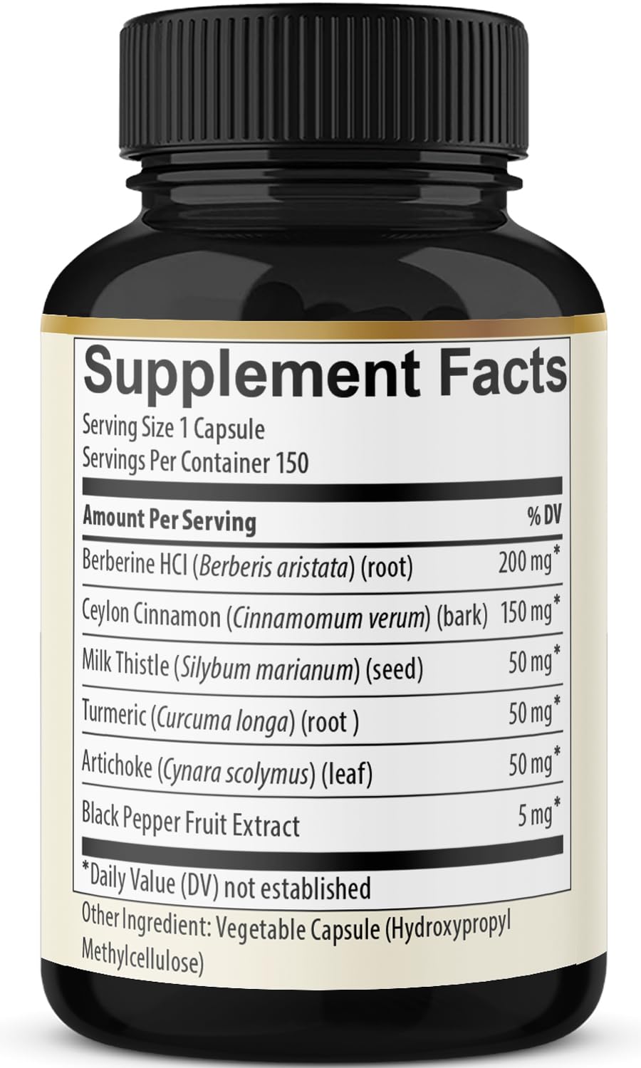 BMVINVOL Berberine Capsules with Cinnamon Turmeric

