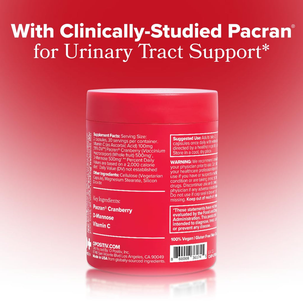 Urinary Tract Health for Women | O Positiv URO Cranberry

