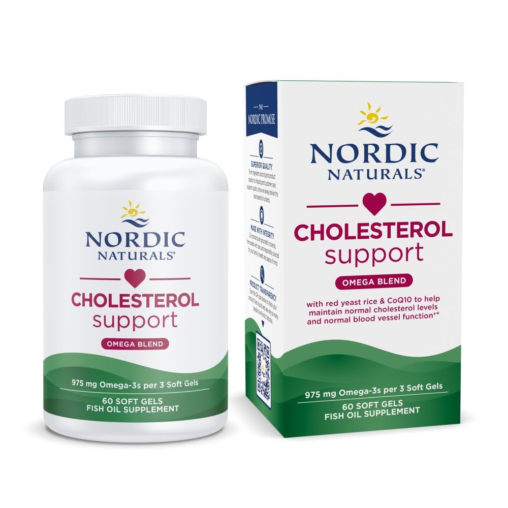 Nordic Naturals Cholesterol Support with Omega-3 EPA DHA

