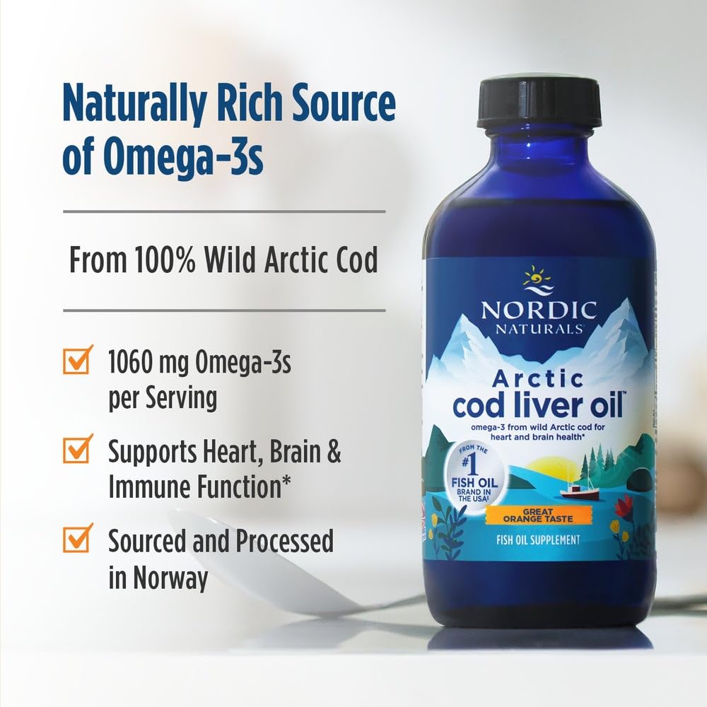 Nordic Naturals Arctic Cod Liver Oil Omega-3 EPA & DHA

